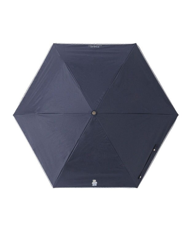 MOONBAT 【WEB限定】POLO RALPH LAUREN 晴雨兼用日傘 折りたたみ傘 ワンポイントベア刺繍 一級遮光 遮熱 UV ネイビーブルー