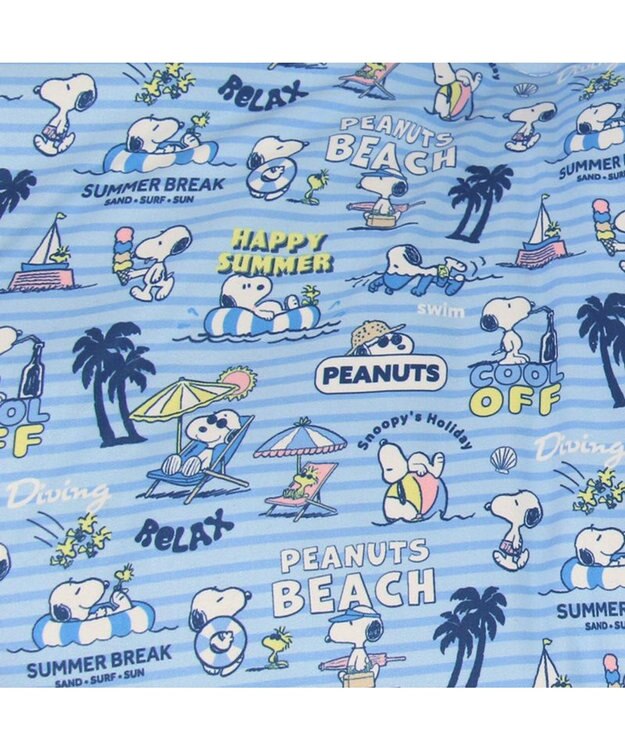 PET PARADISE スヌーピー クールカドラー  丸型《バケーション柄》 小型犬 55cm バケーション柄