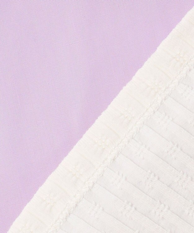 組曲 KIDS  【110-140㎝】 クロスステッチオフショルトップス ラベンダー