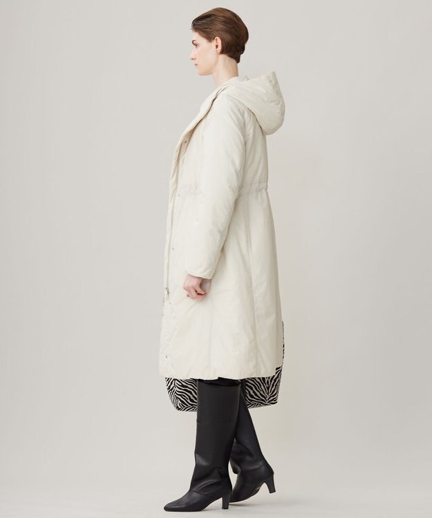 ICB 【WEB&一部店舗限定】ADSダウン フーデットコート ベージュ系