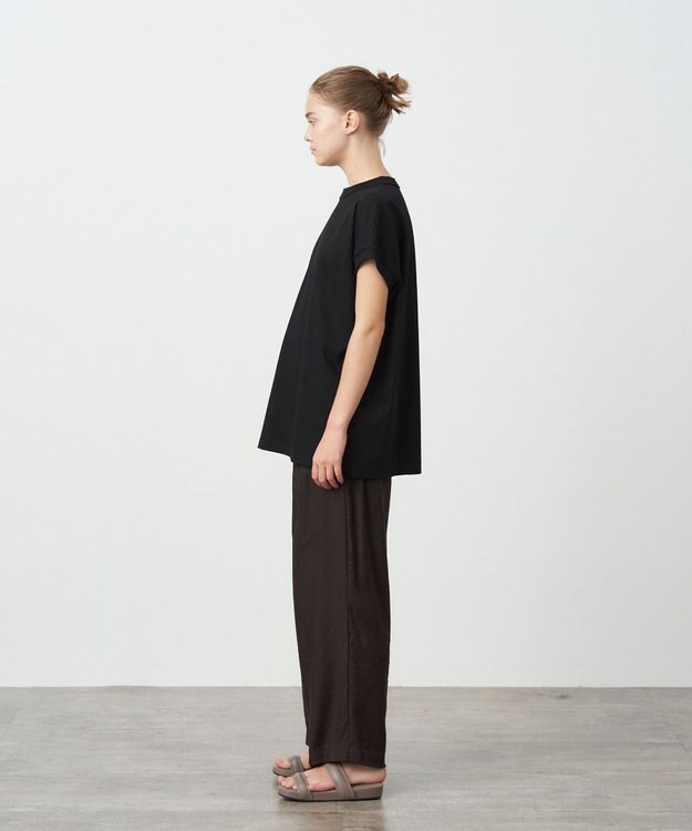 ATON LINEN VISCOSE | ワイドパンツ BROWN