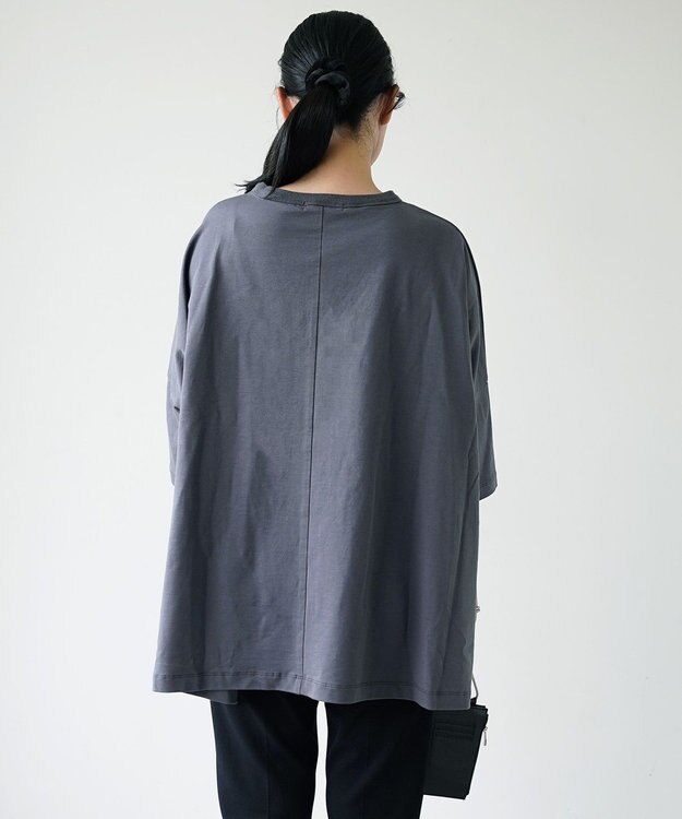 WHITE MAILS 【UNISEX】HIGH GAUGE URAKE OVERSIZED PULLOVER 裏毛 スウェット チャコールグレー