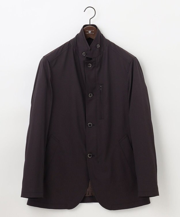 JOSEPH ABBOUD 【キングサイズ・撥水・ストレッチ】インタレースストレッチ ドライビング ジャケット ワイン系