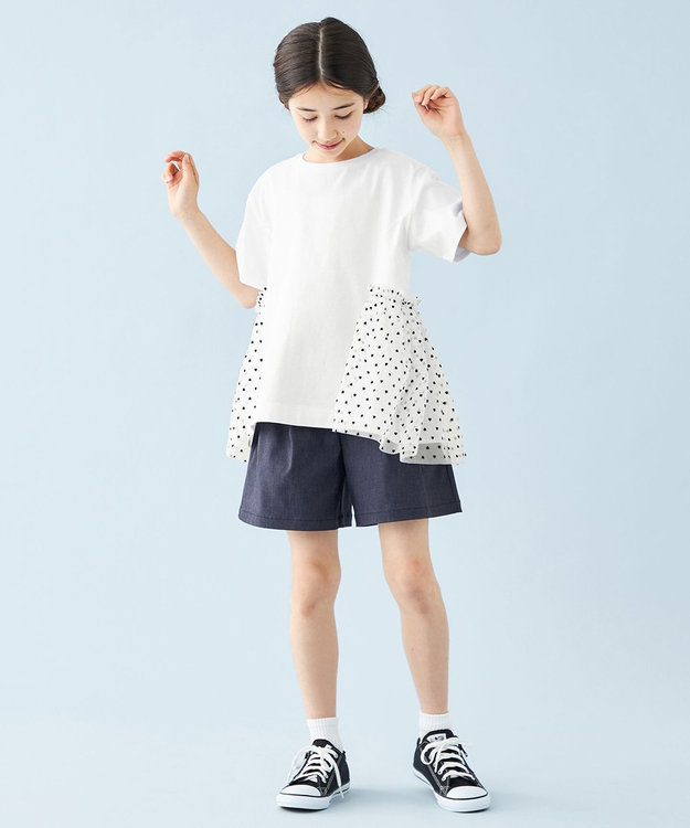 UNFILO 【UNFILO KIDS】デニムキュロット インディゴ