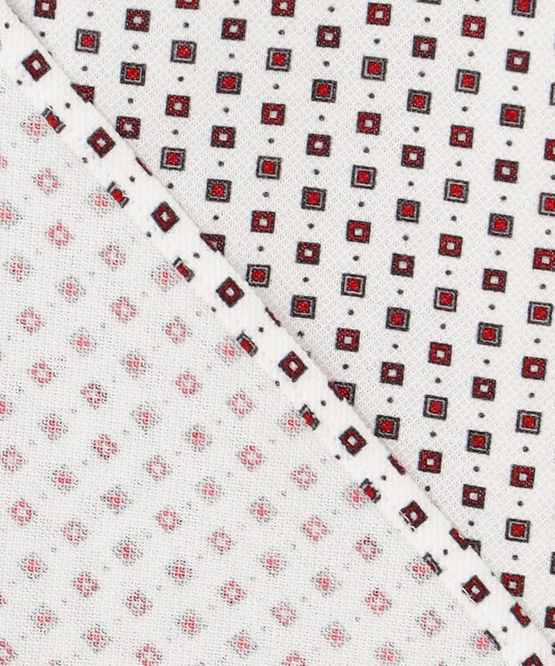 JOSEPH ABBOUD 【25SS・洗える】コンパクトジャージープリント シャツ ワイン系5