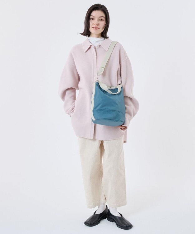 LeSportsac CONVERTIBLE BUCKET BAG/ブルーインディゴ/ベージュ ブルーインディゴ/ベージュ