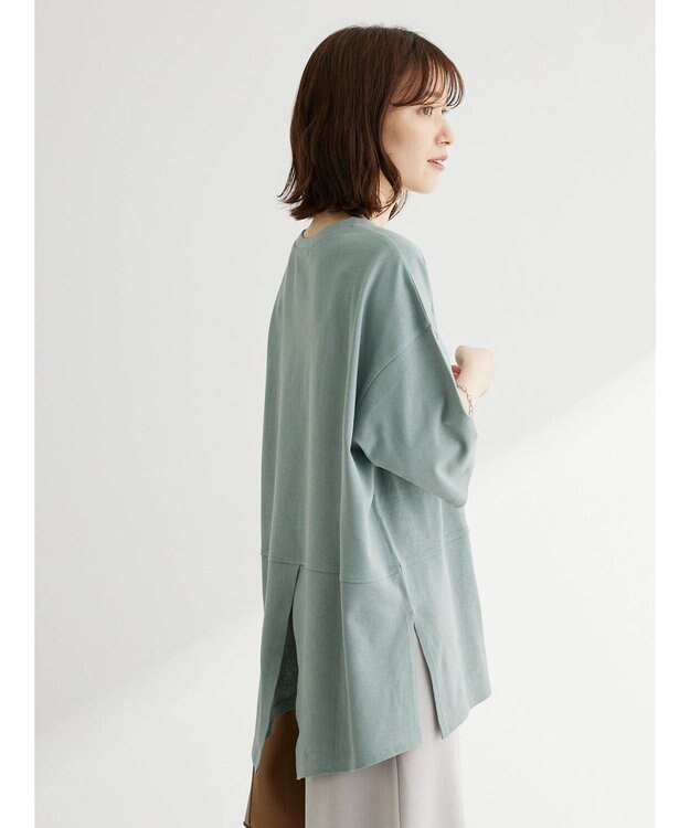 Green Parks バックスリットカットチュニック Mint