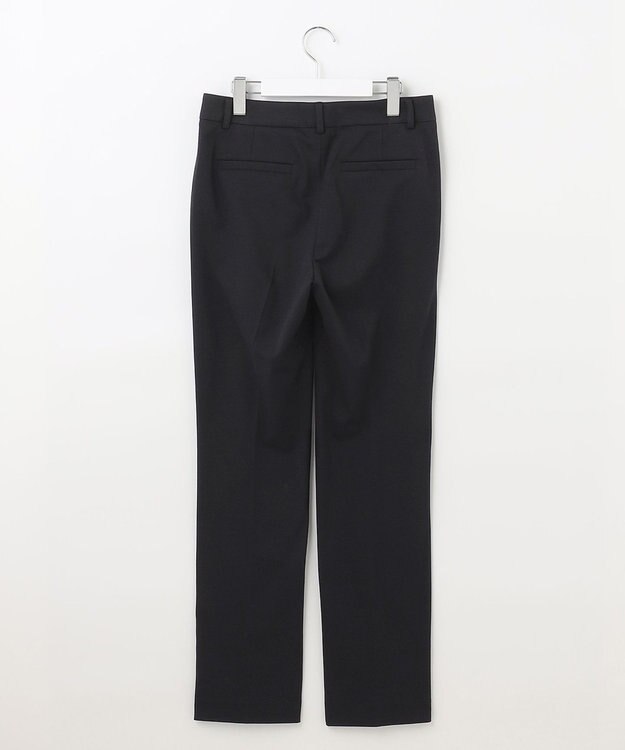 自由区 L 【洗える】WASHABLEPONTE テーパードパンツ ネイビー系