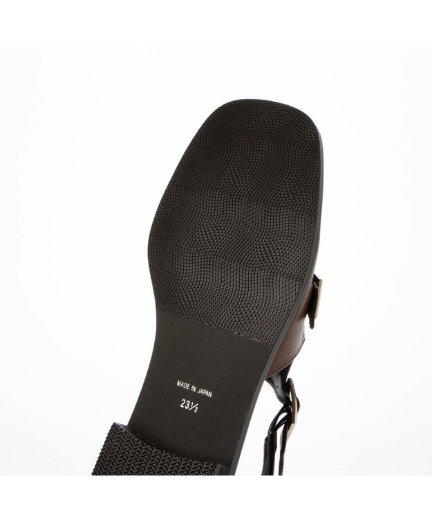 ing <ing>ダブルモンクサイドオープンシューズ ブラウン