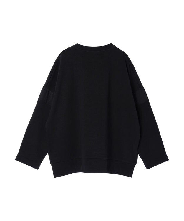 AMERICAN HOLIC 異素材ショルダー切り替えスウェット1 Ivory