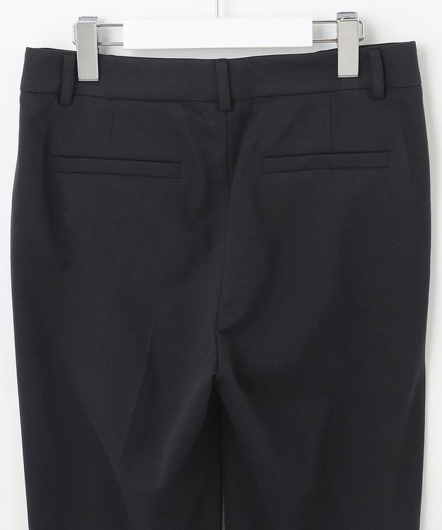 自由区 L 【洗える】WASHABLEPONTE テーパードパンツ ネイビー系