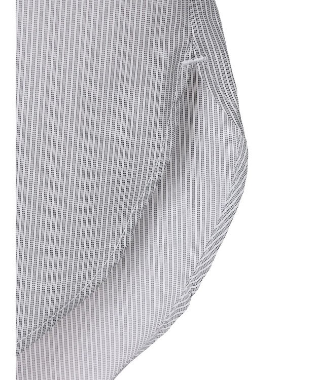 Green Parks パール釦ストライプシャツ Stripe Black