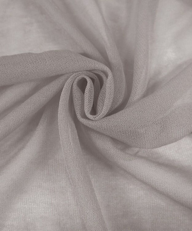 Tiaclasse シアーショートカーディガン グレージュ