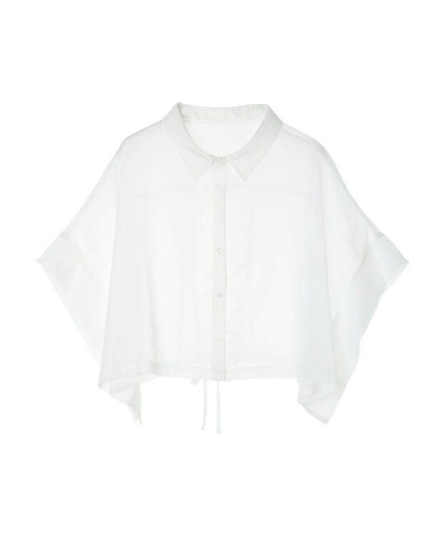 Green Parks ＥＧＯＩＳＴ　短丈シアーシャツ Off White