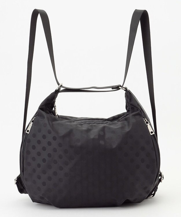 Y'SACCS 【Y’SACCS vous et】ドットジャカード2WAYリュック ブラック