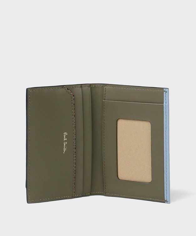 Paul Smith クロップドロゴ パスケース サックスブルー
