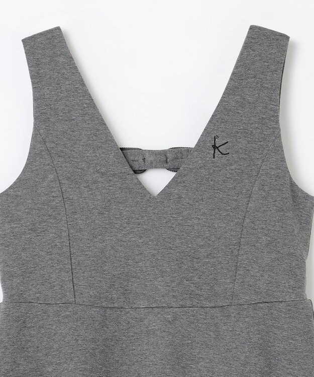 組曲 KIDS 【150-160㎝】ダンボールニット ジャンスカ グレー系