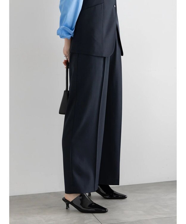 Te chichi 2タックワイドパンツ【AOYAMA FASHION ASSOCIATION × Te chichi】 ネイビー