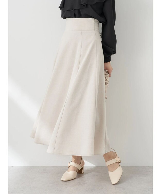 earth music&ecology バックレースアップスカート Ivory