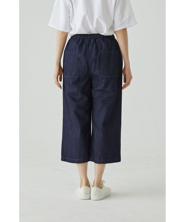 caqu FS linen cropped wide pants クロップド丈 リネンワイドイージーパンツ rinse