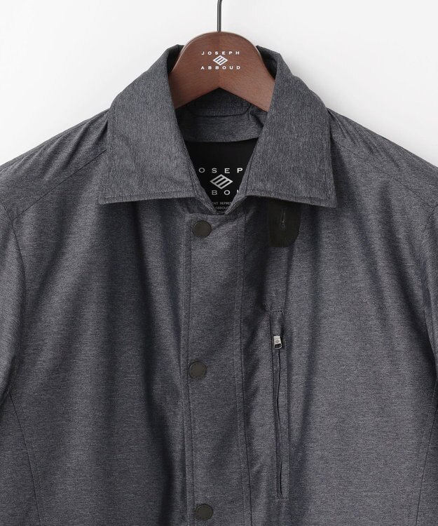 JOSEPH ABBOUD 【外せるダウンライナー/軽量】2WAYインターレース ダウンコート グレー系