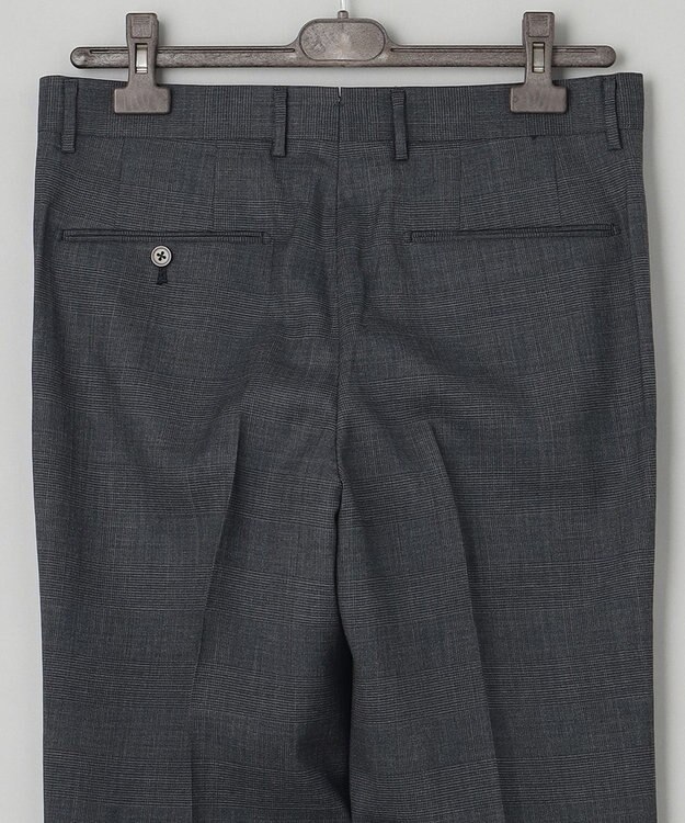 GOTAIRIKU ロングセラー【洗える/折り目加工/シワになりにくい/ウエストアジャスター】ウォッシャブル サマーウール100％パンツ_限定色(1タック)23年モデル グレー系4