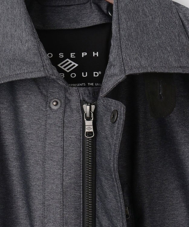 JOSEPH ABBOUD 【外せるダウンライナー/軽量】2WAYインターレース ダウンコート グレー系