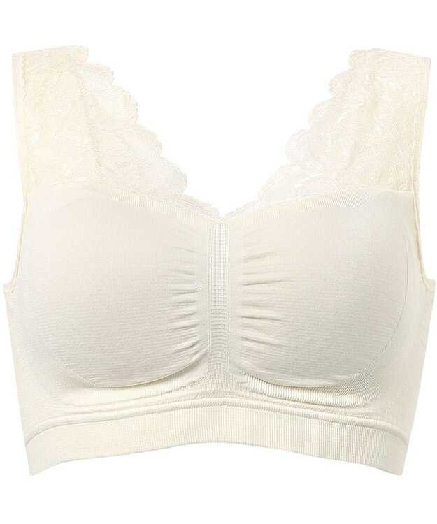 Wing ノンワイヤーブラ バストの脇流れを防ぐ 就寝中も日中のくつろぎタイムも 【ナイトアップブラ ルーム】 ブラジャー ナイトブラ KB3511 ウイング／ワコール シェルベージュ