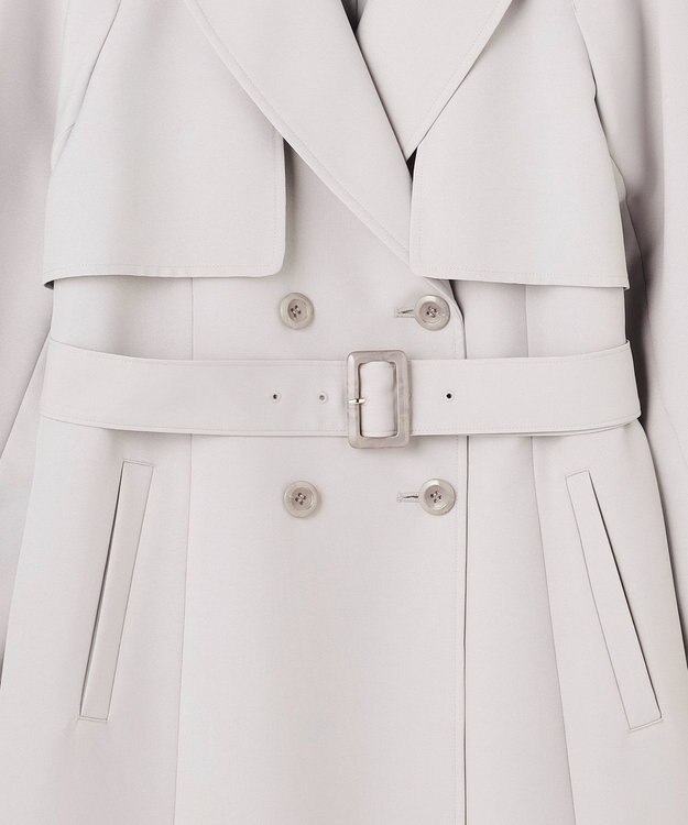 ANY SIS S エレガントロング トレンチ コート ライトグレー