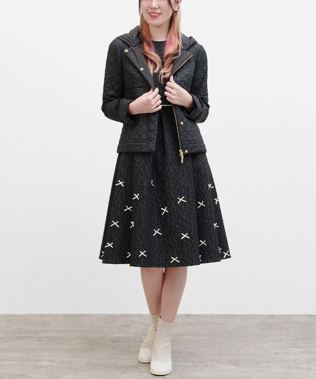 TOCCA LAURA キルティングショートコート ブラック系