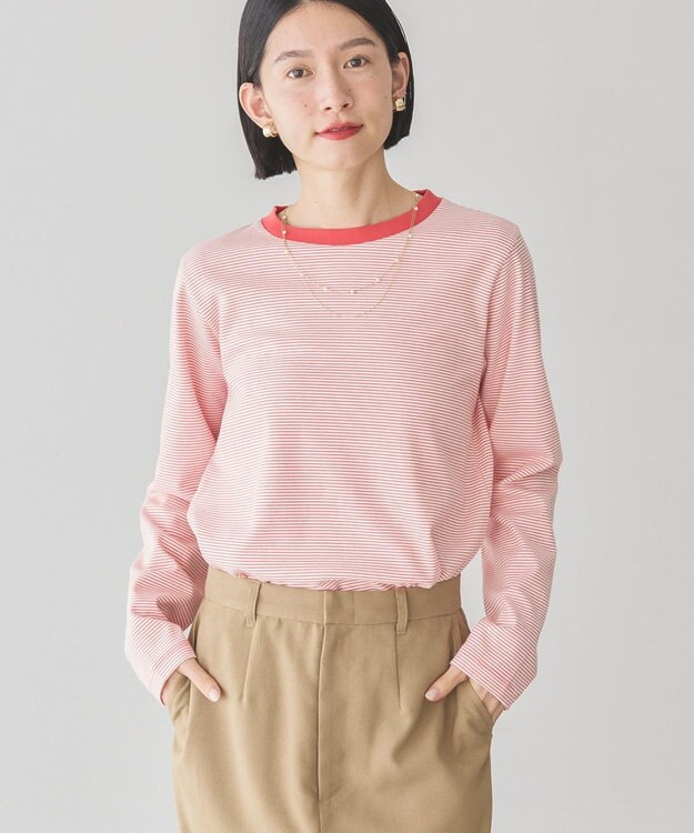 AMERICAN HOLIC クルーネックカットプルオーバー Red