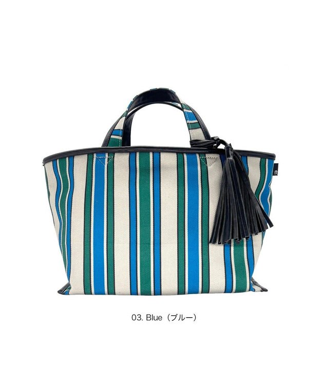 ROOTOTE 3585【ルートート】LT.デリ.ストライプ-A 03：ブルー