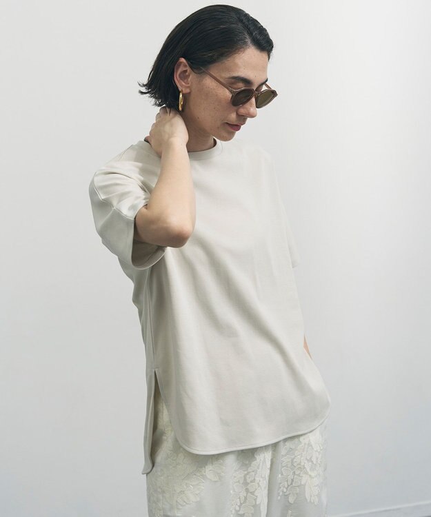 UNFILO L BEAUTY FORM-T cotton フォルムTシャツ グレージュ