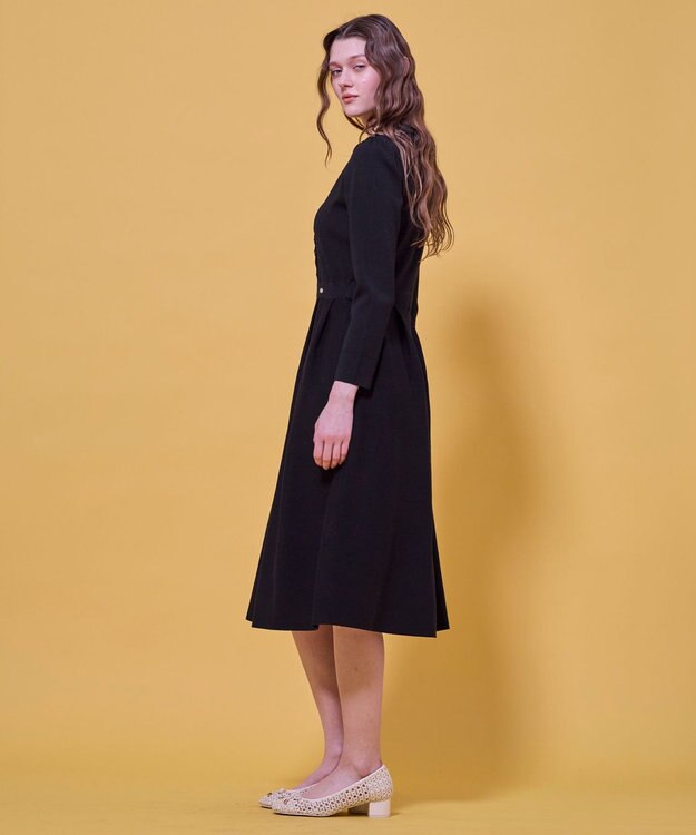 TOCCA LACE ROAD STORY ニットドレス ブラック系