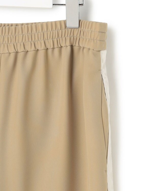 ICB ベルベットライン トラックワイドパンツ ベージュ