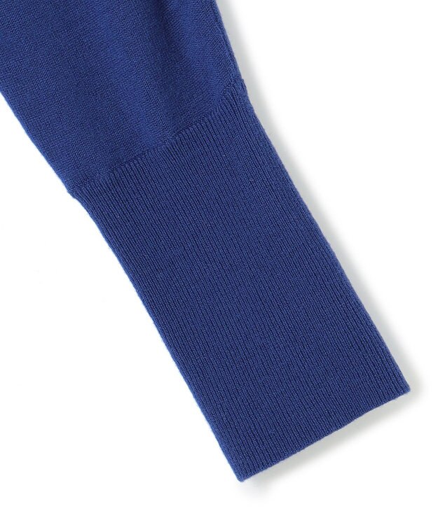 UNFILO ハイネックギャザーワンピース ブルー