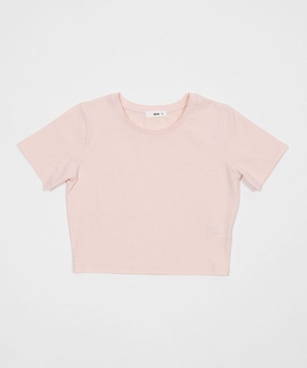 WEGO 【7色/SMLサイズ展開】コンパクトフィットT ライトピンク