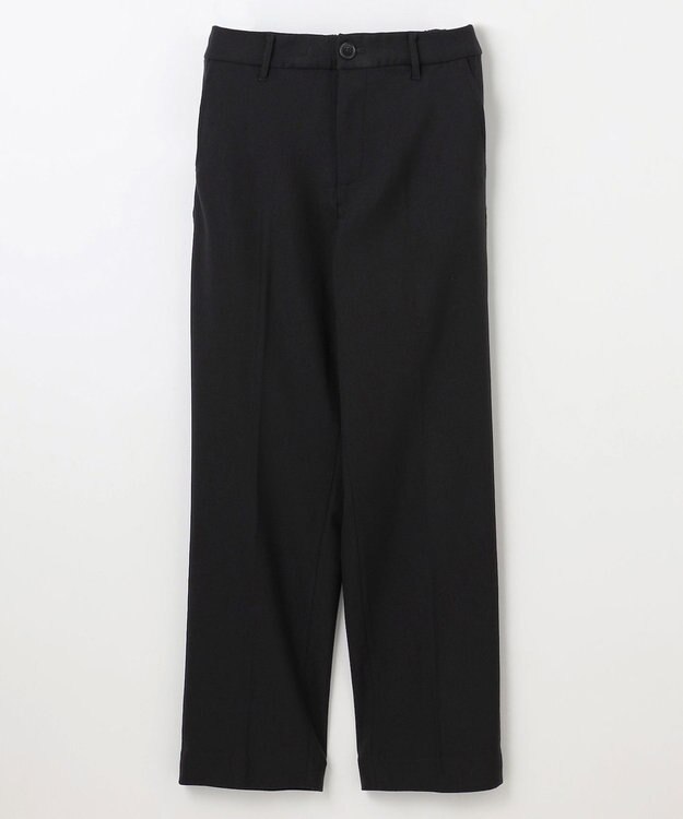 ANY L 【ウエストゴム】裏起毛ハイストレッチパンツ ブラック