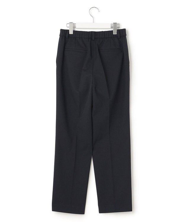 23区 L 【セットアップ対応】オックスストレッチ テーパードパンツ ブラック系