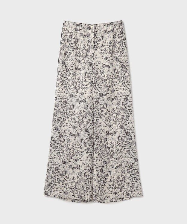 GRACE CONTINENTAL モノトーンフラワープリントパンツ キナリ