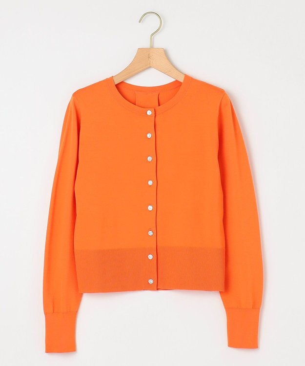 組曲 L 【UVケア・接触冷感】MINA ニットカーディガン オレンジ系