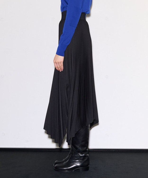 JOSEPH ニットウィーブプリッセ　スカート Black