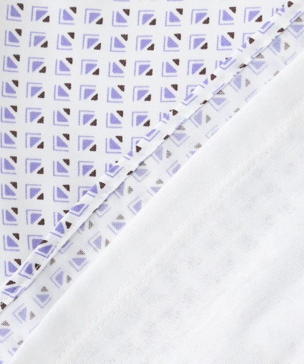 J.PRESS LADIES 幾何プリント ボウタイ カットソー ふじ色系5