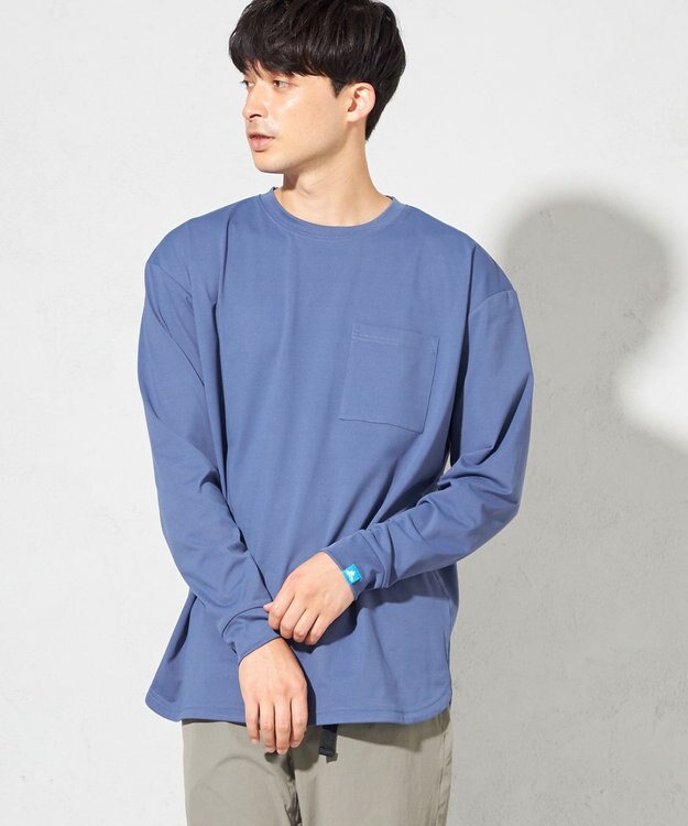 SHARE PARK MENS 【UNISEX】UVカット アートコラボロングTシャツ〈Hammock〉（L・XLサイズ） アッシュネイビー