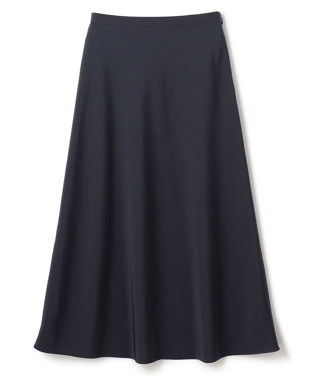 uncrave マット サテン フレアスカート（uncrave STANDARD） ネイビー
