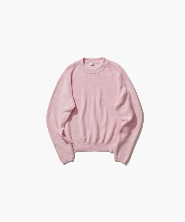 ATON COTTON SILK | クルーネックセーター PINK