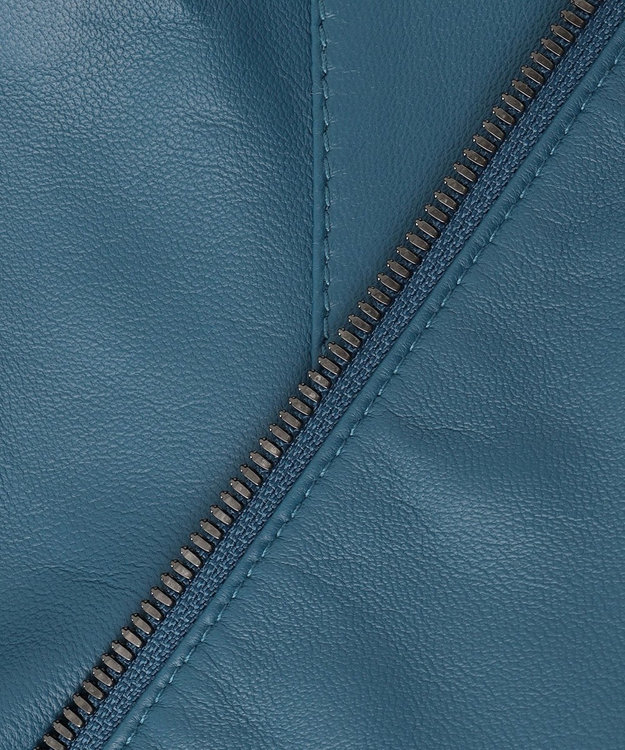 JOSEPH HOMME ライトラムナッパ レザー   シングルライダース ダルブルー系