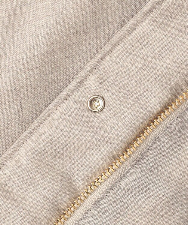 自由区 【ファー取り外し可】ライトウールダウン ベージュ系