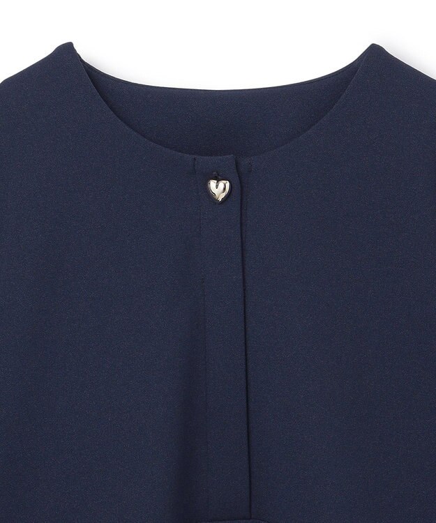 UNFILO 【110-150cm】BEAUTY MOVE ペプラムブラウス ネイビー