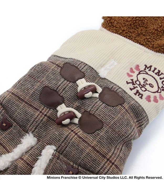 PET PARADISE ミニオン ティム ベスト 《チェック柄》 小型犬 茶